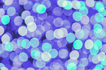 Abstract circular bokeh background of Christmaslight (Vintage fi
