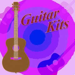 Obraz premium Guitar Kits Shows Guitars Guitarist And Diy