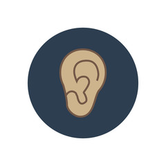 Ear illustration vector