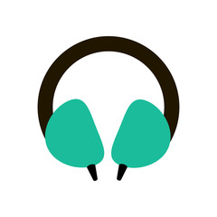 Headphones illustration vector