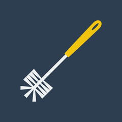 Toilet bush illustration