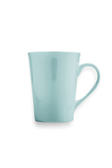 cups coffee isolated on white background