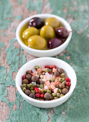 spices and olives