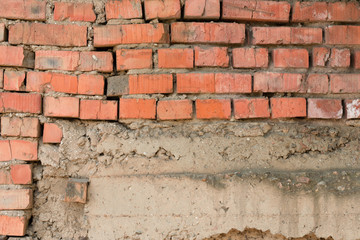 Brick texture with scratches and cracks