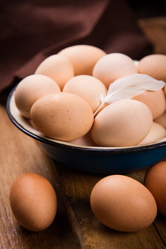 healthy fresh eggs