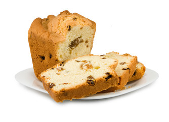 Isolated image of cake on a white background