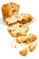 Isolated image of cake on a white background