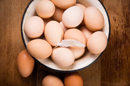 healthy fresh eggs