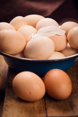healthy fresh eggs