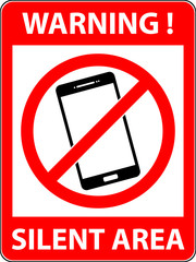 No phone, telephone, cellphone and smartphone prohibited symbol. Sign indicating the prohibition or rule. Warning and forbidden. Flat design. Vector illustration. Easy to use and edit. EPS10.