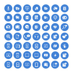 Set of 49 Universal Icons. Business, internet, web design.