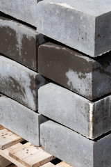 Stack Of Concrete Construction Blocks