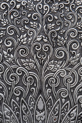 silver wall ,Thai traditional