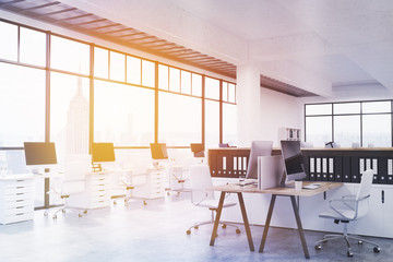 Modern coworking office toning