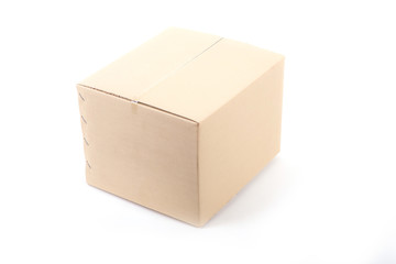 Cardboard box. Front View
