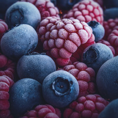 Teifgefrorene Beeren