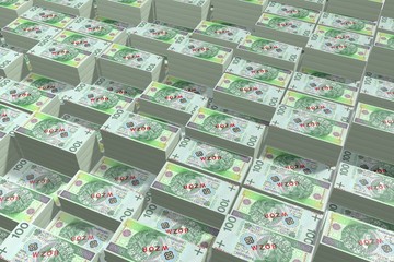Fototapeta na wymiar Money - 100 PLN - polish zloty
