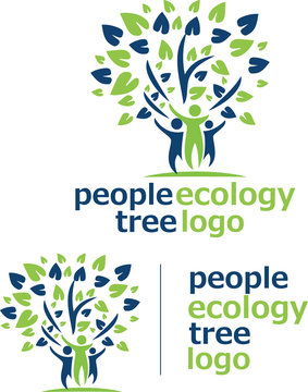 people ecology tree logo 9