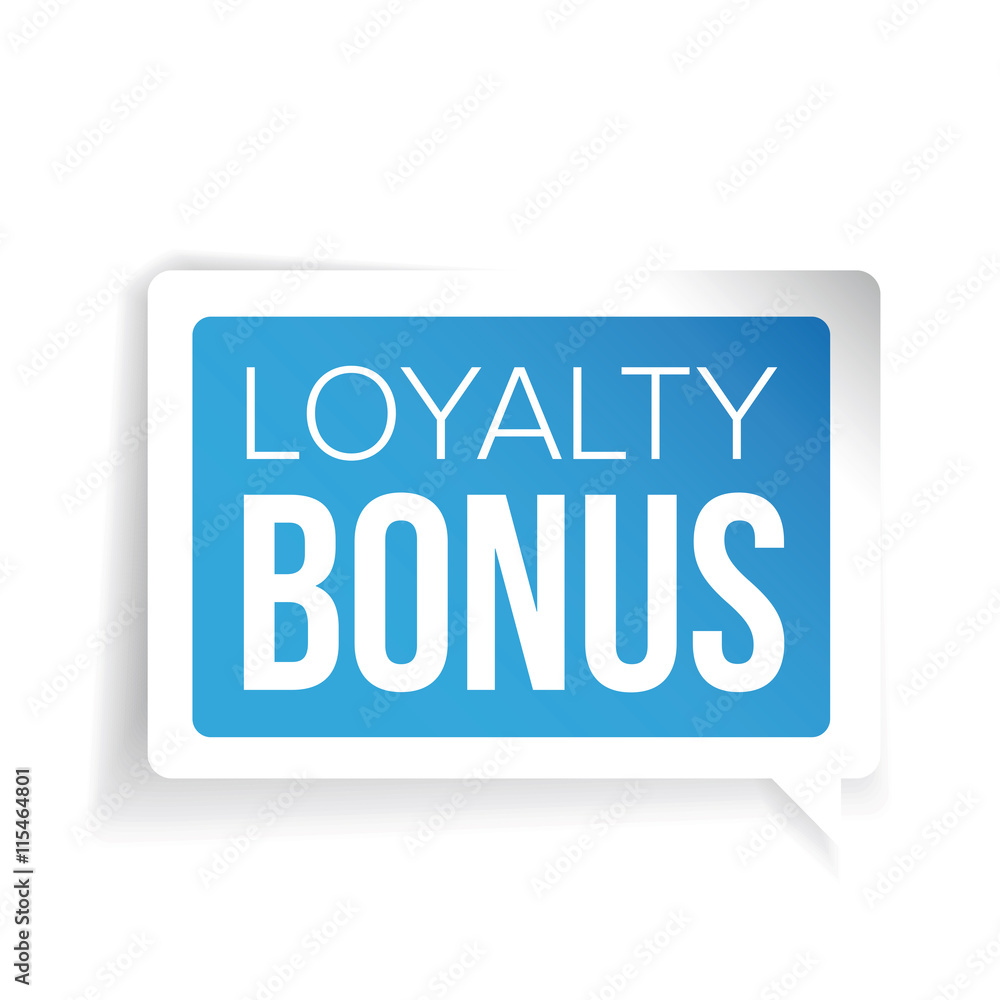 Canvas Prints loyalty bonus sticker blue speech bubble