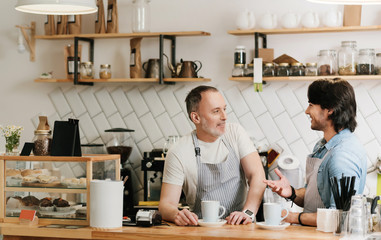 Modern cafe business