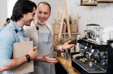 Modern cafe business