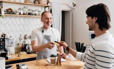 Modern cafe business