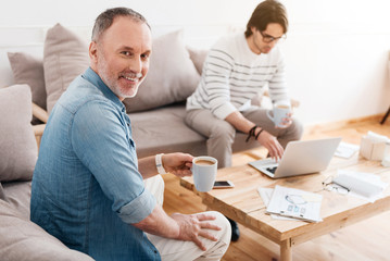 Fototapeta premium Modern confident businessmen