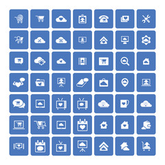 Set of 49 Universal Icons. Business, internet, web design.