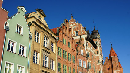 Fototapeta na wymiar Architecture and buildings in Gdansk, Poland