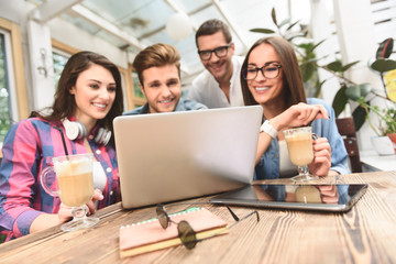 Group of friends enjoying a fun moment