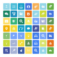 Set of 49 Universal Icons. Business, internet, web design.