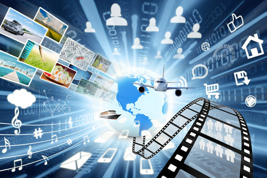Data transfer in multimedia sharing concept