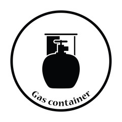 Camping gas container icon