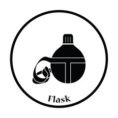 Touristic flask  icon