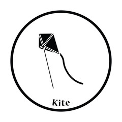 Kite in sky icon