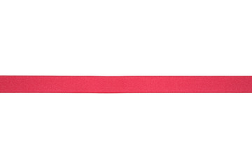 Fototapeta na wymiar Pink ribbon on white background