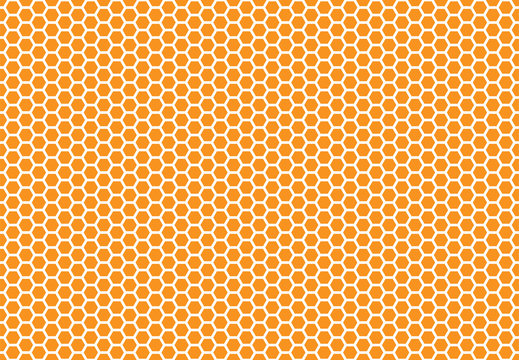 Honey bee comb background pattern.  Honeycomb seamless background. Simple texture. hive bees wax Illustration. Vector print