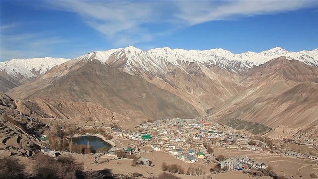 Nako village (3625 m) is the biggest in the upper of the Spiti valley, Himachal Pradesh, India.