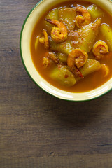 Thai Food, Kaeng Som Malako, Sour Curry with Green Papaya