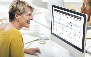 Obraz na płótnie Canvas Calendar Planner Organization Management Remind Concept