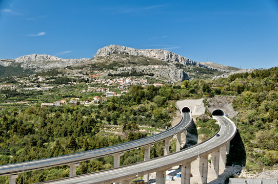 solin - klis motorway in croatia - 9239