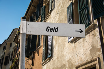 Fototapeta premium Schild 87 - Geld