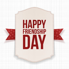 Happy Friendship Day greeting Poster