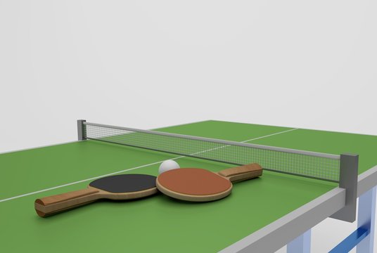ping pong and table
