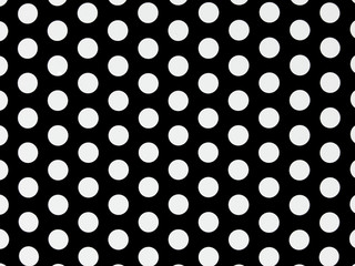 White circle on black background