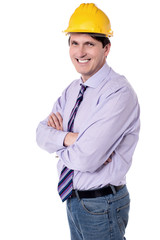 Image of smiling male architect.