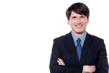 Portrait of a smiling handsome businessman