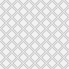 Vector seamless pattern with white 3d elements