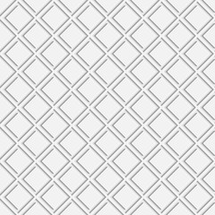 Vector seamless pattern with white 3d elements
