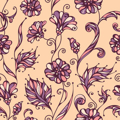 Seamless floral pattern.
